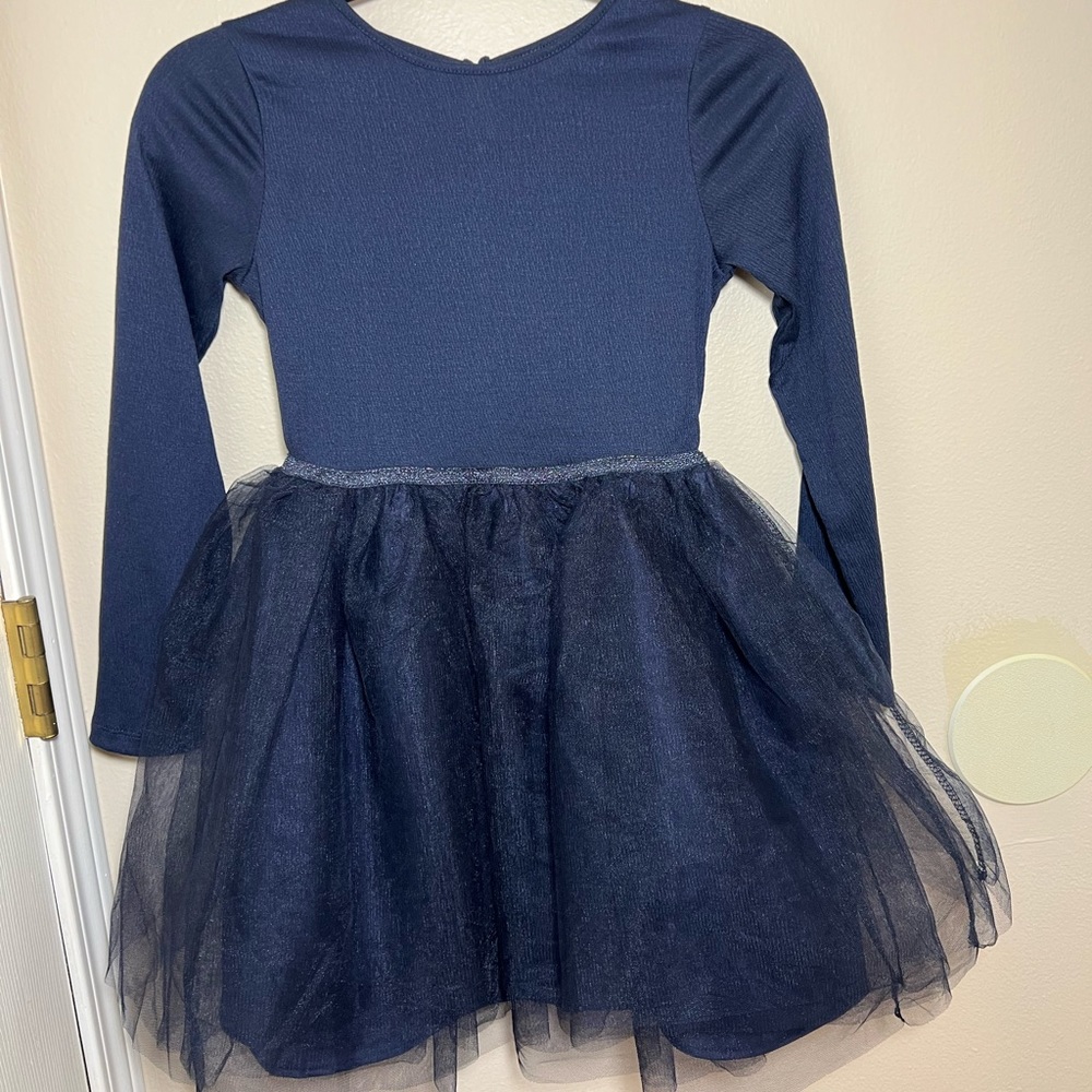 H&M Navy blue formal dress, kids.